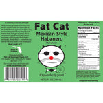 Mexican-Style Habanero Hot Sauce - Fat Cat Gourmet Hot Sauce & Specialty Condiments