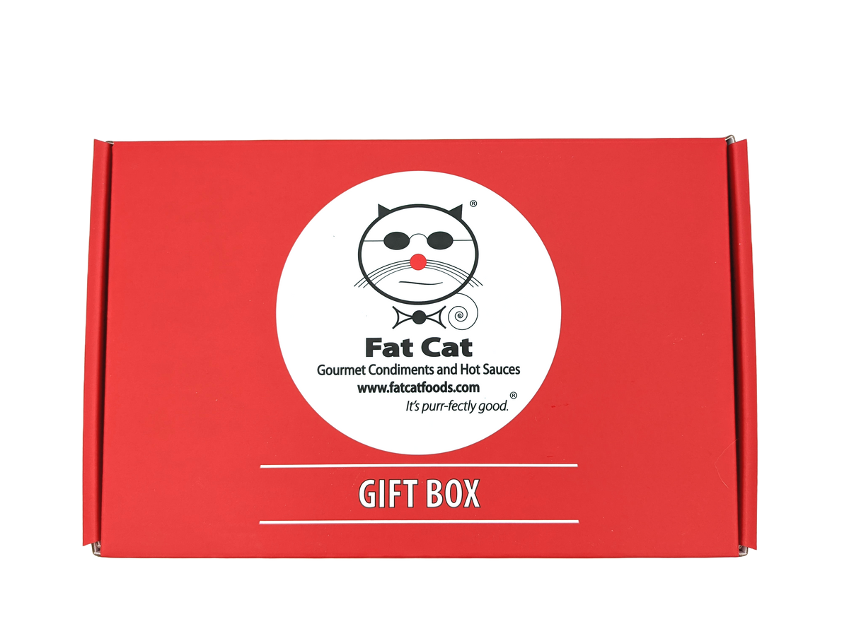 Create Your Own 5-Bottle Hot Sauce Gift Box - Fat Cat Gourmet Hot Sauce & Specialty Condiments