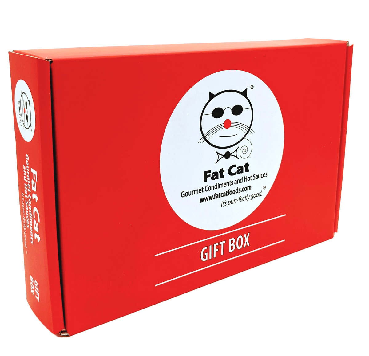Heat Lovers 5 Bottle Hot Sauce Gift Box - Fat Cat Gourmet Hot Sauce & Specialty Condiments